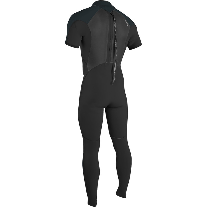 2024 O'Neill Hombres Epic 3/2mm Manga Corta Back Zip Gbs Neopreno 4732B - Black / Gunmetal